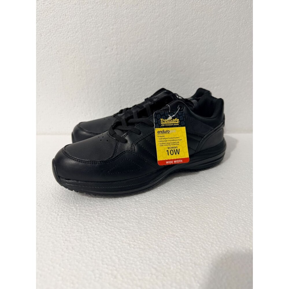 Tredsafe Enduropro Non-Slip Work Shoes Black 10W Wide Width Lightweight Oil-Resi - Picture 6 of 9